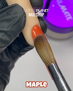 🍁 Let’s Swatch “Maple” Acrylic Powder #nailaddict #acrylicpowder #beginnernails #nailswow #nailmate #nailtechuk #nailsupplies #acrylicnailswag #glitterplanetuk #acrylicnailset #nailstagram #nails | Glitter Planet