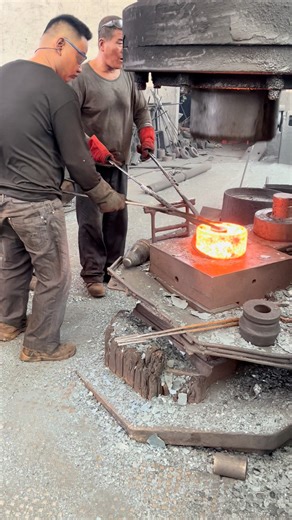 Inside the Forging Factory Process | Red Iron Becomes Bearing Rings #process #machine #factory #forging #manufacturing | Inside the factory