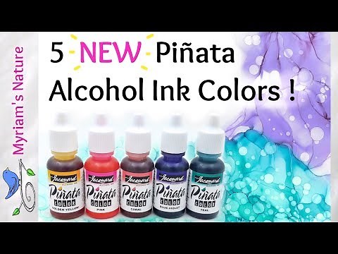 129] Meet the NEW Piñata ALCOHOL INK Colors - Fun & Easy Technique and a Show & Tell