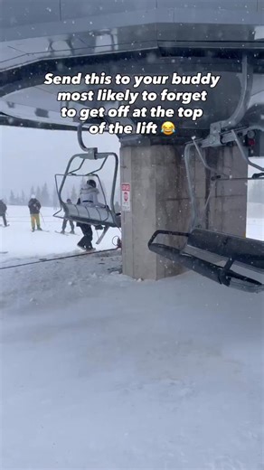 11K views · 23 reactions | How to get off a ski lift: Step 1: Get off at the top  #skiing #winter #skiresort | Jordan Verroi | Facebook