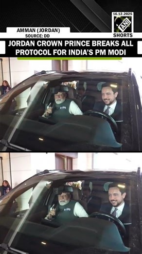 VIRAL VIDEO! In special gesture Jordan crown prince Bin Abdullah II personally drives for PM Modi