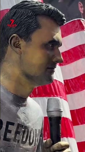 Statue of Charlie Kirk unveiled in Times Square, New York