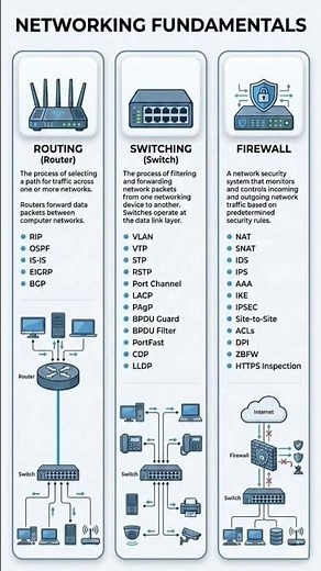 Routing vs Switching vs Firewall | Core Networking Devices Explained