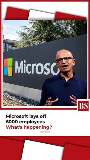 Microsoft is laying off over 6,000 employees, its biggest job cut after 2023. What’s behind this move, and what does it signal for the tech industry? Watch to know! #microsoft #layoff #ai #unemployment | Business Standard