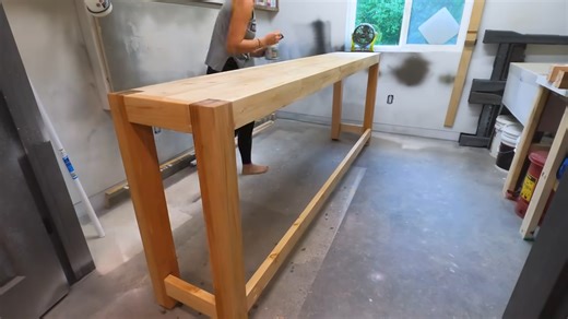 How to make a DIY console table with hidden bar storage