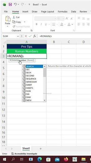 Pro Excel Tip: Generate Roman Number Sequences Instantly (No Typing!)