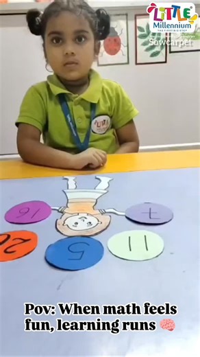 Little Millennium - Sowcarpet l Best Preschool l Playschool on Instagram: "Math + fun = learning that sticks, where numbers go up and down, brains stay curious, smiles stay wide, and every step of ascending and descending turns into a little celebration of learning made easy, playful, and joyful ✨🔢 #Admissions Open 2026-27! Join us for a fun-filled learning experience! 📚 Call: 91 95660 50243 | 91 96777 14340 #preschool #instagram #trending #viral"