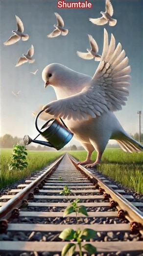 Pigeon plant a pear tree.#ai#pigeon#trending#shorts#ytshorts