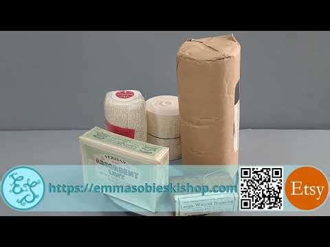 Various 1950s First Aid Bandages / Cotton Wool / Dressings - See Description for Details