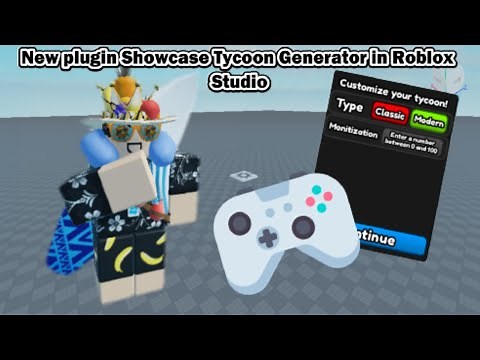 New plugin Showcase Tycoon Generator in Roblox Studio