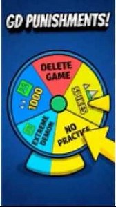 Gd punishments wheel! Pt1 #geometrydash