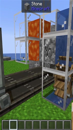 How to create an auto stone-farm in Minecraft Create |Minecraft