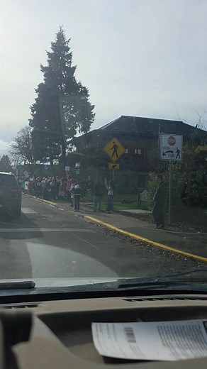 This was in McMinnville, just now got all the school kids out here. Protesting, s***, they don't know nothing about. | Kenneth Mcgough Emerson