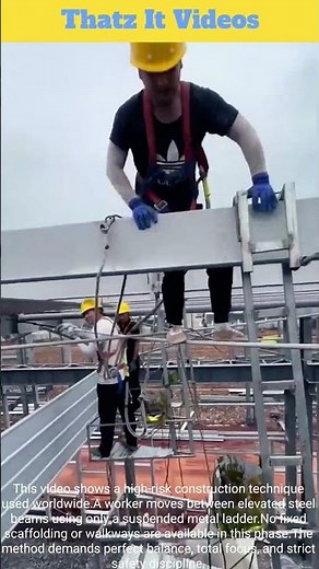 High-Altitude Work: Suspended Ladder Technique