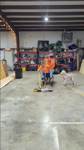 How to sweep your shop for dummies. An in-depth guide of how to use a push broom to sweep a garage