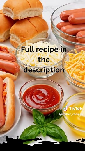 Crispy Cheesy Oven-Baked Hot Dogs These oven-baked hot dogs are loaded with melty cheese and tucked into perfectly toasted buns for the ultimate comfort bite. Crispy on the outside, juicy on the inside, and packed with flavor—great for quick meals, game nights, or a fun family snack. 😍 Full recipe is on my page — right under my profile picture ⬆️