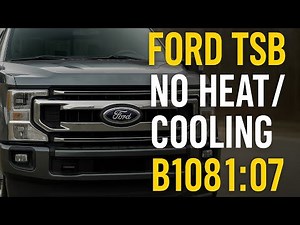 Ford HVAC Diagnosis! No A/C or Heat? DTC B1081:07 Blend Door Repair Explained