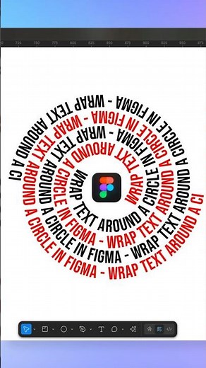 Wrap Text Around a Circle in Figma (Curved Text in 60 Seconds!)