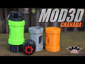 This is how a 3D grenade explodes with firecrackers! MOD3D Grenade | Airsoft Review in Spanish