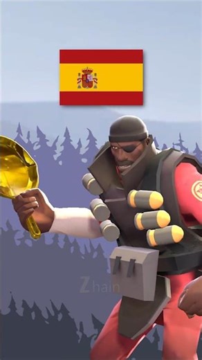 TF2 ‘SPY!!’ in Different Languages - Demoman #tf2 #teamfortress2 #shorts #gaming