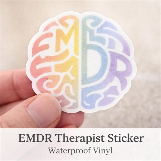 EMDR Therapist Sticker | Trauma Therapist Gift | Mental Health Therapist Sticker | Counseling Psychology Sticker | Waterproof Vinyl - Etsy