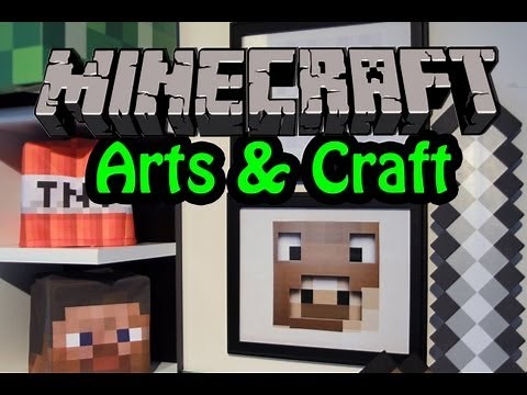 Minecraft Monday Show - How-To Make Real Minecraft Picture Frames