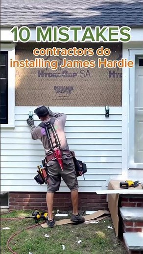 10 common mistakes when installing James Hardie siding! #siding #contractor #geckogauge #pactool