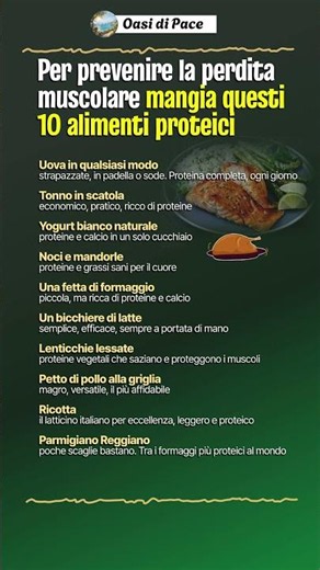 Per prevenire la perdita muscolare - mangia questi 10 alimenti proteici #Shorts