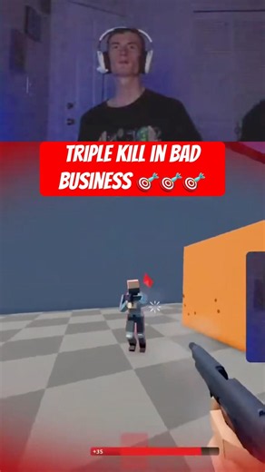 Triple kill in bad business 😎 #roblox#gaming#subscribe