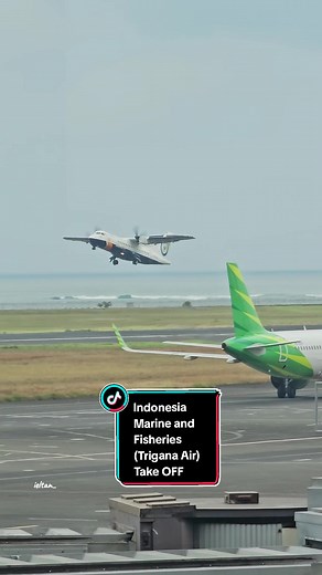 Indonesia Marine and Fisheries (Trigana Air) | DPS-HLP | Take OFF | ATR 42-320 | REG: PK-YRE | I Gusti Ngurah Rai Airport || Like, Comment & Follow for more content || Free comment for Request || #triganaair #indonesimarine #bali #indonesia #halimperdanakusumaairport #atr #aircraft #planespotting #baliairport #fyp #fypシ