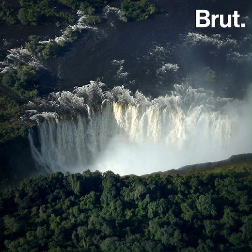 Classées à l'UNESCO, elles sont à l'origine d'arcs-en-ciel et d'une brume visible à plus de 20 km. Voici les chutes Victoria. | Brut
