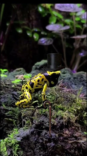 Poison Dart frog mating call. Educational.