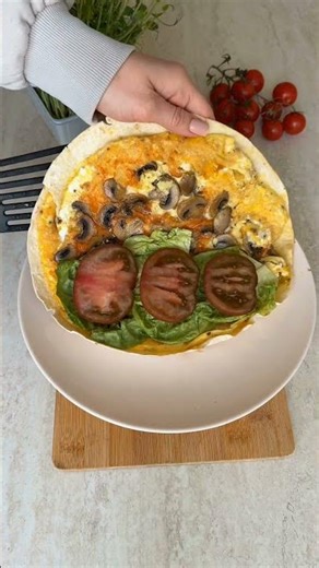 Plnené tortilla nabitá živinami 🌯🍅🥬