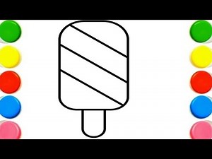 Easy Ice Cream Cone Drawing &Coloring Page#drawing #drawingforkids #coloringpages #kidsartactivities