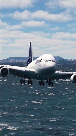 airplane flying over water 101