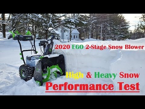 2020 EGO 2-Stage Snow Blower Performance Test (High&Heavy Snow)