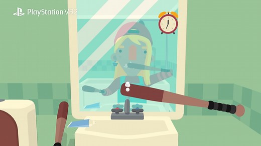 The age-old question: What if you had baseball bats for hands? Live out this very specific conundrum in What The Bat?, coming to PS VR on Feb 22 | PlayStation