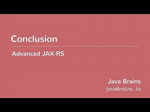 Advanced JAX-RS 27 - Conclusion