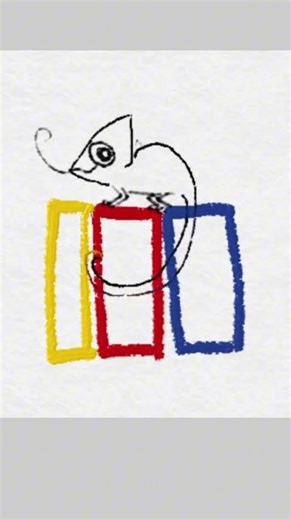 Little chameleon illustration