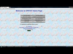 Online Statistical Analysis Tools (OPSTAT)