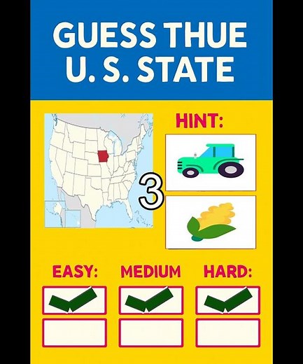 🎯 Test Your US Geography! 6 States Quiz - Mixed Difficulty Level 🗺️