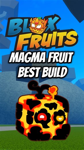 Blox Fruits Magma Fruit Best Build PvP Combos #bloxfruits #roblox #shorts