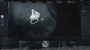 Globe Map Analyzing Scanner High Tech UI Software. Innovative Global Satellite Scanner UI In Spying Computer Program. Advanced Globe Scanner UI Military Location Tracking Process.