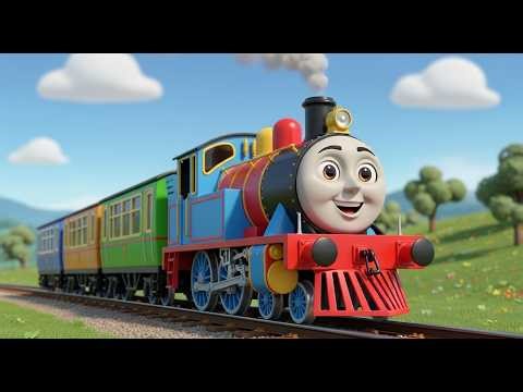The Train on the Track Goes Choo Choo Choo | Fun Train Song for Kids | Nursery Rhymes Toddler Songs