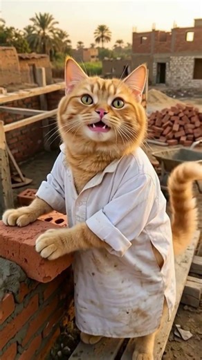 اي الي القط كاتو بيعمله ده ؟ #funny #الرسوم #cat #comedy