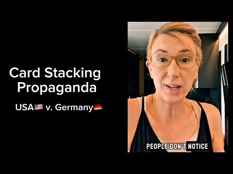 Card Stacking Propaganda: USA 🇺🇸 v. Germany 🇩🇪