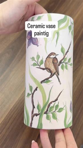 Painting & Drawing on Ceramic 🎨 | Satisfying Art Process #ceramics #shorts #ceramic #art #painting