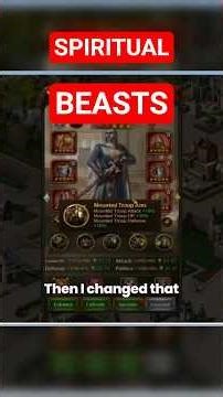 Spiritual beasts that make your keep hurt to hit #evony #strategygames