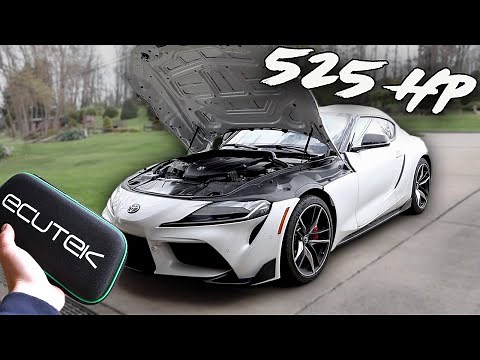 I ADDED OVER 200HP to MY 2020 TOYOTA SUPRA - E50 TUNE with EcuTek