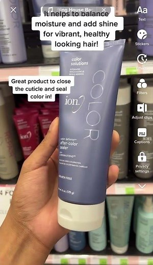 The ion Color Defense line is your go-to for affordable/quality hair care that is color safe!